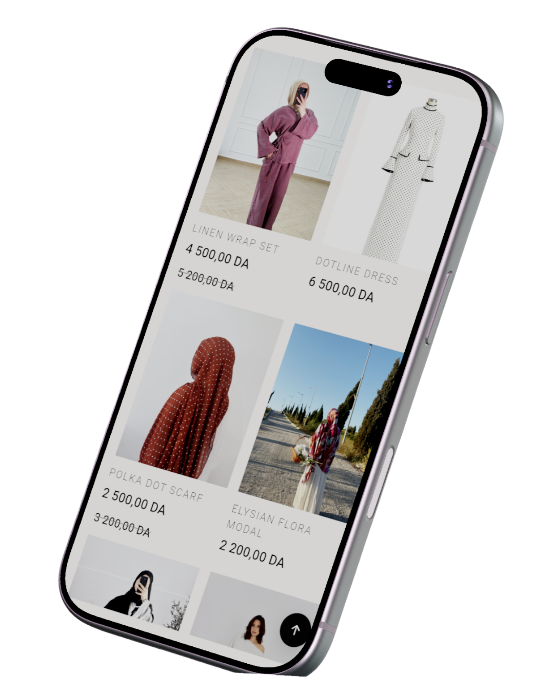 SYRRAY storefront on mobile